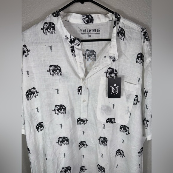 No Laying Up Golf limited edition elephant t-shirt. Mens size 3XL - Picture 2 of 8